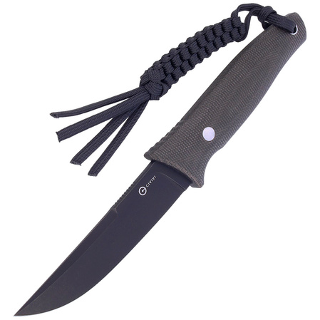 Nóż Civivi Tamashii Dark Green Micarta, Black Stonewashed by Bob Terzuola (C19046-4)