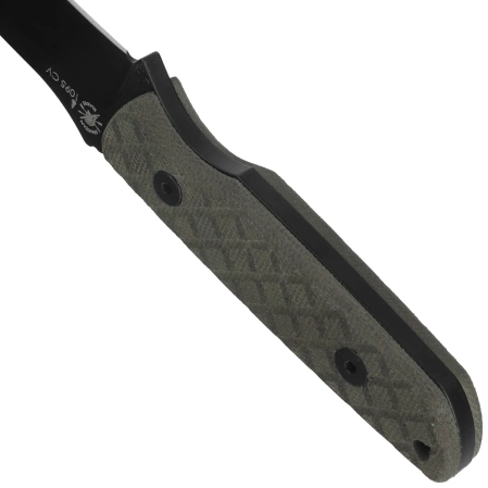 Nóż Spartan Blades Alala Green Canvas Micarta, Black Powder 1095 Cro-Van by Curtis Iovito (SBSL004BKGR)