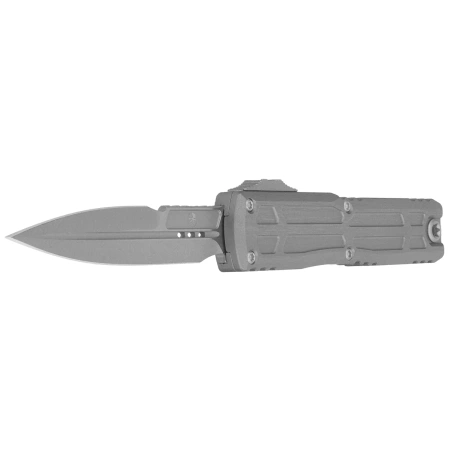 Microtech Ultratech EX-ZBP Bayonet Signature OTF Knife Natural Clear Aluminum, Apocalyptic M390MK by Tony Marfione (1120EX-10APNCS)