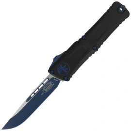 Nóż automatyczny OTF Microtech Combat Troodon Gen III S/E Black Aluminium, Navy Blue M390MK by Tony Marfione (1143-1NASK)