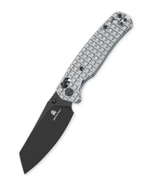 Bestechman Cicada's Wing Knife Mirror Polished Frag Stainless Steel, Black PVD 10Cr15MoV (BMK06-S-6)