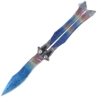Nóż motylek Martinez Albainox Balisong 3D Rainbow Steel, 3D Rainbow 3Cr13Mov (02257)