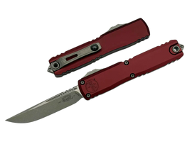 Microtech Ultratech Gen IV S/E OTF Knife Merlot Aluminum, Apocalyptic M390MK by Tony Marfione (11214-10APMR)