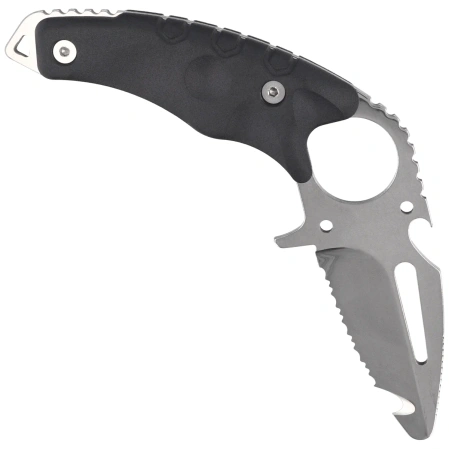MAC Coltellerie Gunslinger Scuba Rescue Diving Knife Black FRN, Satin 420 by Riccardo Silva (GLRRE.N)