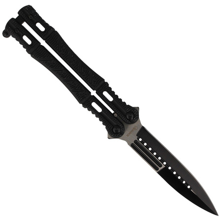Nóż motylek Martinez Albainox Balisong, Black Finish (02099)