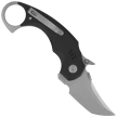 Kubey Jaw Tanto Knife Black G10, Beadblasted 14C28N by MUZI Design (KU439A)