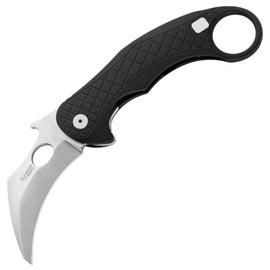 LionSteel L.E.One Knife Black Aluminum, Stonewashed MagnaCut by Emerson Design (LE1 A BS)