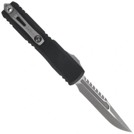 Nóż automatyczny OTF Microtech Ultratech Gen IV Interceptor Signature Black Aluminium, Apocalyptic M390MK by Tony Marfione (11174-10APS)