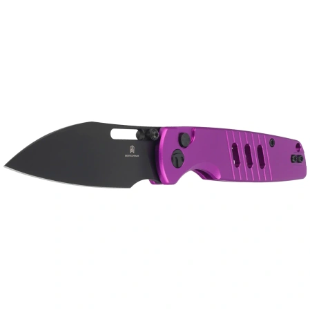 Bestechman Vector Knife Purple Aluminum, Black PVD D2 (BMK15F)
