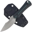 Kizer Bone Knife Black-Green G10, Satin AEB-L by Maverick Customs (1122A3)