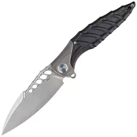 Nóż składany Rike Knife RK-Thor7-B Titanium / Black G10, Satin 154CM