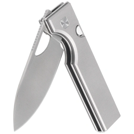 Kizer Little Ringbo Knife Gray Aluminum, Satin AEB-L by Matija Milović (V3708A1)