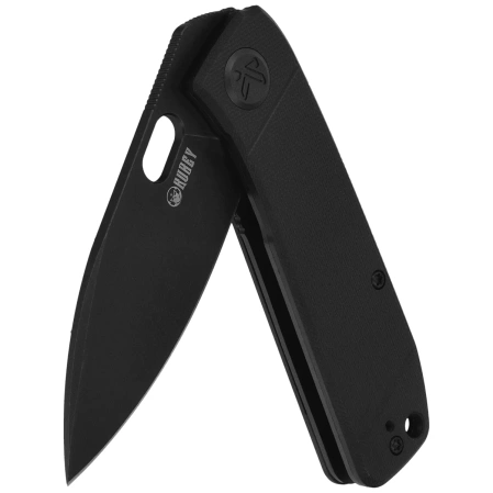 Nóż składany Kubey Hyde Black G10, Blackwashed 14C28N by Colin Maisonpierre (KU2104H)
