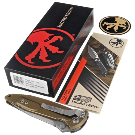 Nóż składany Microtech Socom Elite S/E-M OD Green Aluminum, Apocalyptic M390 by Tony Marfione (160-10APOD)