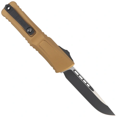 Nóż automatyczny OTF Microtech Combat Troodon Gen III S/E Tan Aluminium, Black M390MK by Tony Marfione (1143-1TA)