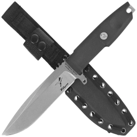Extrema Ratio Folgore Knife Black Forprene, Stonewashed Nitrogen (04.1000.0202/NIT/SW/BLK)