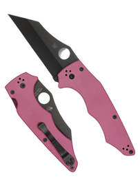 Spyderco Yojumbo Sprint Run Knife Pink G10, Black DLC CPM S30V by Michael Janich (C253GPNBK)
