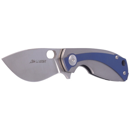 Viper Lille Blue Titanium, Satin M390 by Jesper Voxnæs Knife (V5962TIBL)