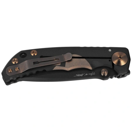Nóż składany Spartan Blades Harsey Folder ''Gold Helmet'' Titanium, Black PVD MagnaCut