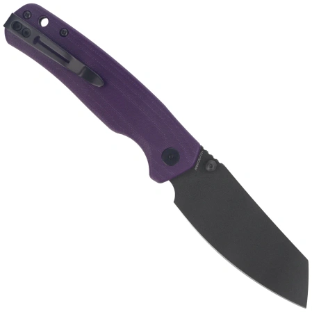 Nóż składany Bestechman Cicada's Wing-TL Purple G10, Black PVD 10Cr15CoMoV (BMK24F)