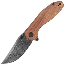 Nóż składany Civivi ODD 22 Cuibourtia Wood, Black Damascus by Tuffknives (C21032-DS1)