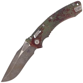 Nóż składany Microtech Amphibian Ram-Lok S/E Outbreak Fluted Aluminium, Outbreak M390MK by Tony Marfione (137RL-1FLOBS)