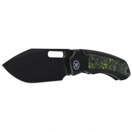 Remette Orca Knife Black Titanium/Luminous Carbon Fiber, Black DLC Pearlescent M390 (ORCALS)