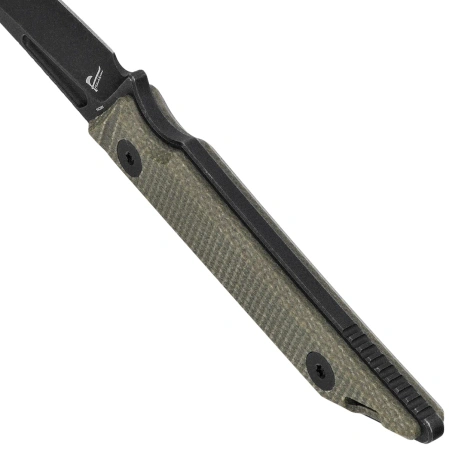 Nóż Kubey Goliath Green Micarta, Blackwashed 14C28N by Jake Hoback (KU430F)