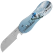 Nóż składany Third Decor Habitat N119E Snowboard Double-Sided 3D Snowboarder Aluminium, Mirror 420 (TH-N119E)