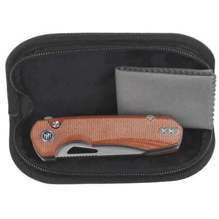 Nóż składany Remette Camel Micarta CNC, Sandblasting 14C28N (RTCMLF)