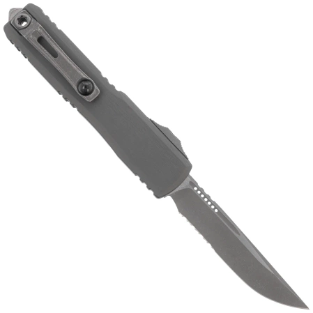 Microtech Ultratech Gen III ZBP S/E Natural Clear Aluminum, Apocalyptic P/S M390MK by Tony Marfione (1121-11APNC)