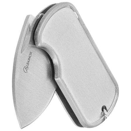 Nóż składany brelok Martinez Albainox Dog Tag Satin Steel, Satin 3Cr13Mov (18653)