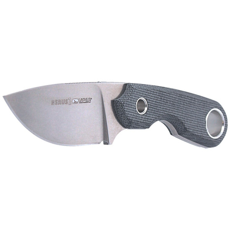 Viper Berus 1 Black Canvas Micarta, Stonewashed M390 by Tommaso Rumici Knife (VT4012CB)