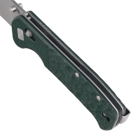 Nóż składany Maserin Frontier 634/MCV Green Micarta, Stonewashed Nitro X7