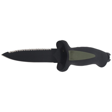 MAC Aquatys 11 2 Diving Knife Green-Black PP-TPE, Black Idroglider W 1.4060