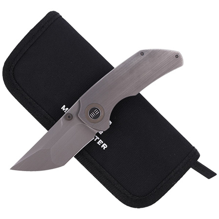 Nóż składany WE Knife Thug Gray Titanium, Gray Hand Rubbed CPM 20CV by Matt Christensen (2103B)