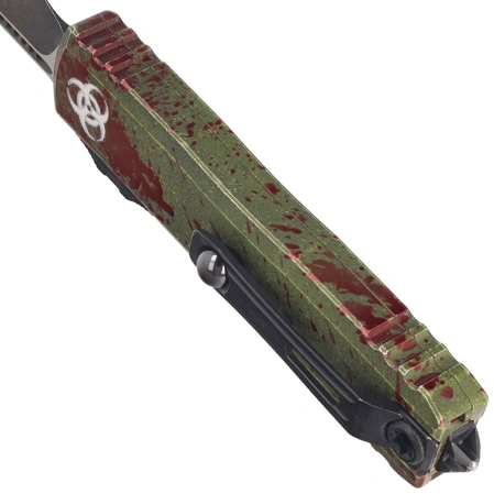 Nóż automatyczny OTF Microtech UTX-85 Gen IV S/E Signature Outbreak Aluminium, Outbreak M390MK by Tony Marfione (12314-1OBDS)