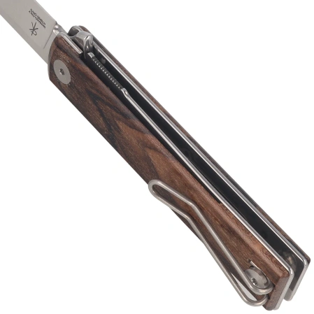 Nóż składany Fox Chnops Heritage Ziricote Wood, Satin Hybrid Cryo by Raven Knives Design (FX-544 ZW)