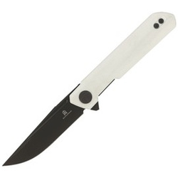 Nóż składany Bestechman Mini Dundee White G10, Grey PVD D2 by Ostap Hel (BMK03H)