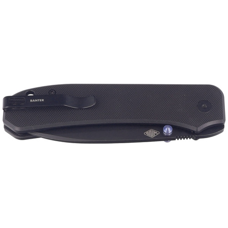 WE Knife Big Banter Black G10, Black Stonewashed CPM 20CV by Ben Petersen (WE21045-1)