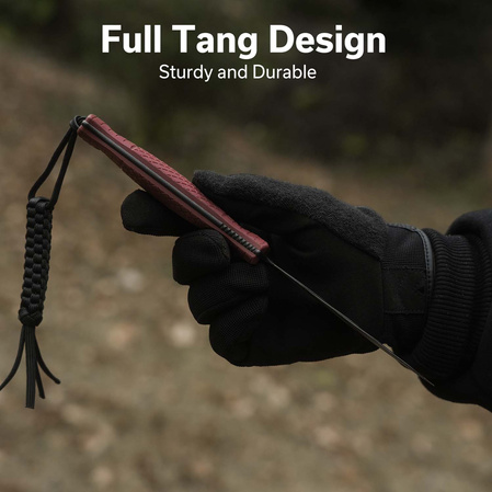 Civivi Perfrico Knife Burgundy G10, Black/Gray Striped 14C28N (C23026-3)