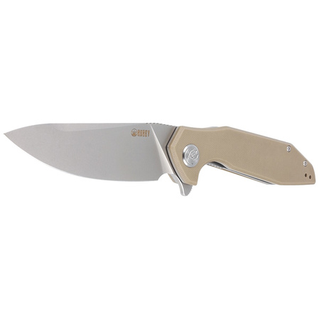 Kubey Knife Nova Tan G10, Bead Blasted D2 (KU117I)