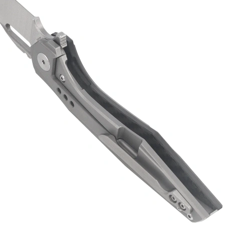 Bestech Malware Grey Titanium/Carbon Fiber, Stonewashed/Satin CPM S35VN by Todd Knife and Tool (BT1902C)