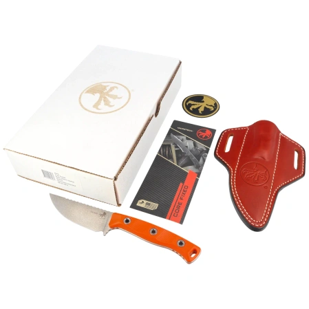 Microtech Akris S/E Knife Ember G10, Stonewashed M390MK by Tony Marfione (95-10EM-3)