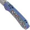 Remette Meteor Knife Blue Titanium/Carbon Fiber, Pearlescent M390 (RTPT-AL)