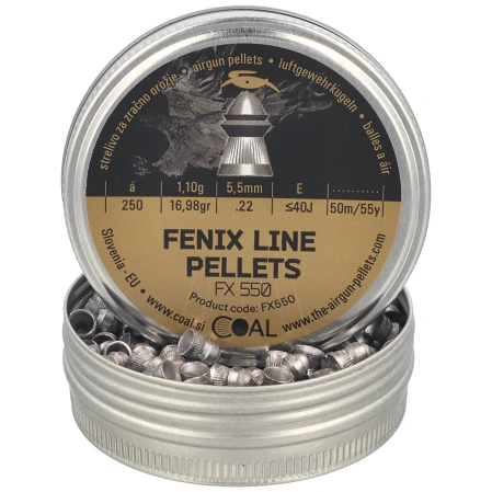 Śrut Coal Fenix 5.5 mm, 250 szt. 1.10 g / 16.98 gr (FX550)
