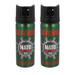 Zestaw dwóch gazów pieprzowych Sharg Nato Defence Gel 2mln Cone 50ml (41050-C)