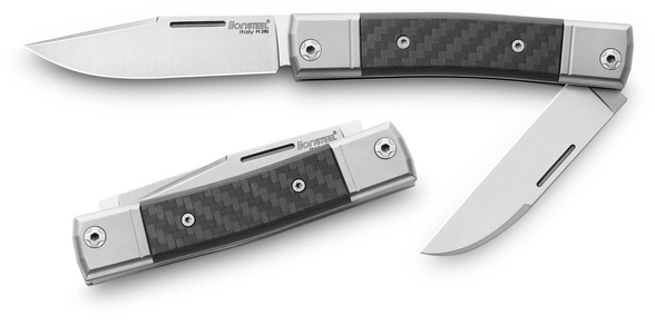 Nóż składany LionSteel BestMAN Carbon Fiber, Two Blades (BM13 CF)