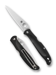 Spyderco Charisma Knife Black FRN, Satin BD1N by Eric Glesser (C259PBK)