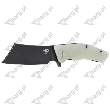 Nóż składany Bestech Cubis Jade G10, Black Stonewashed D2 (BG42E)